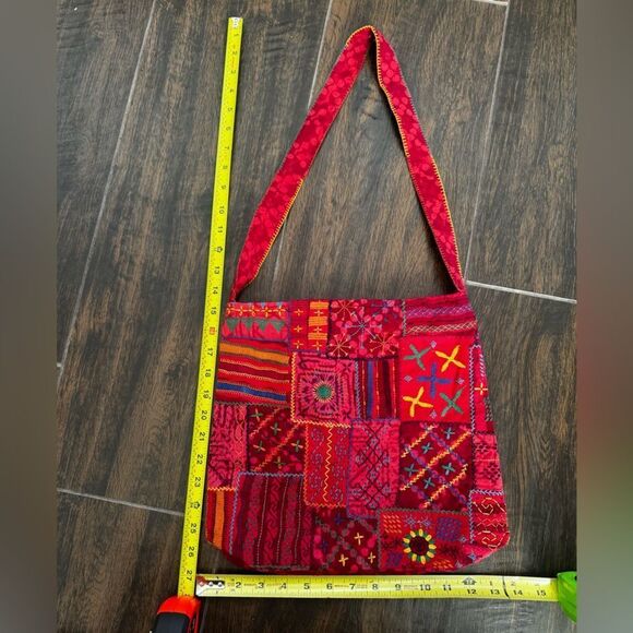 🎨 Handmade Sandur Patchwork Tote Bag from India 🧵✨ - Picture 3 of 7